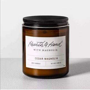 Hearth & Hand with Magnolia, Soy Candle, 8 oz Candle, Cedar Magnolia